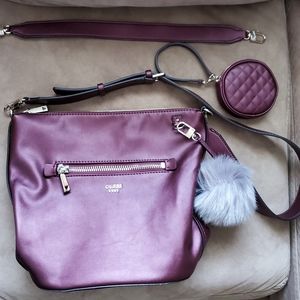 Guess Tote - Burgundy Shimmer